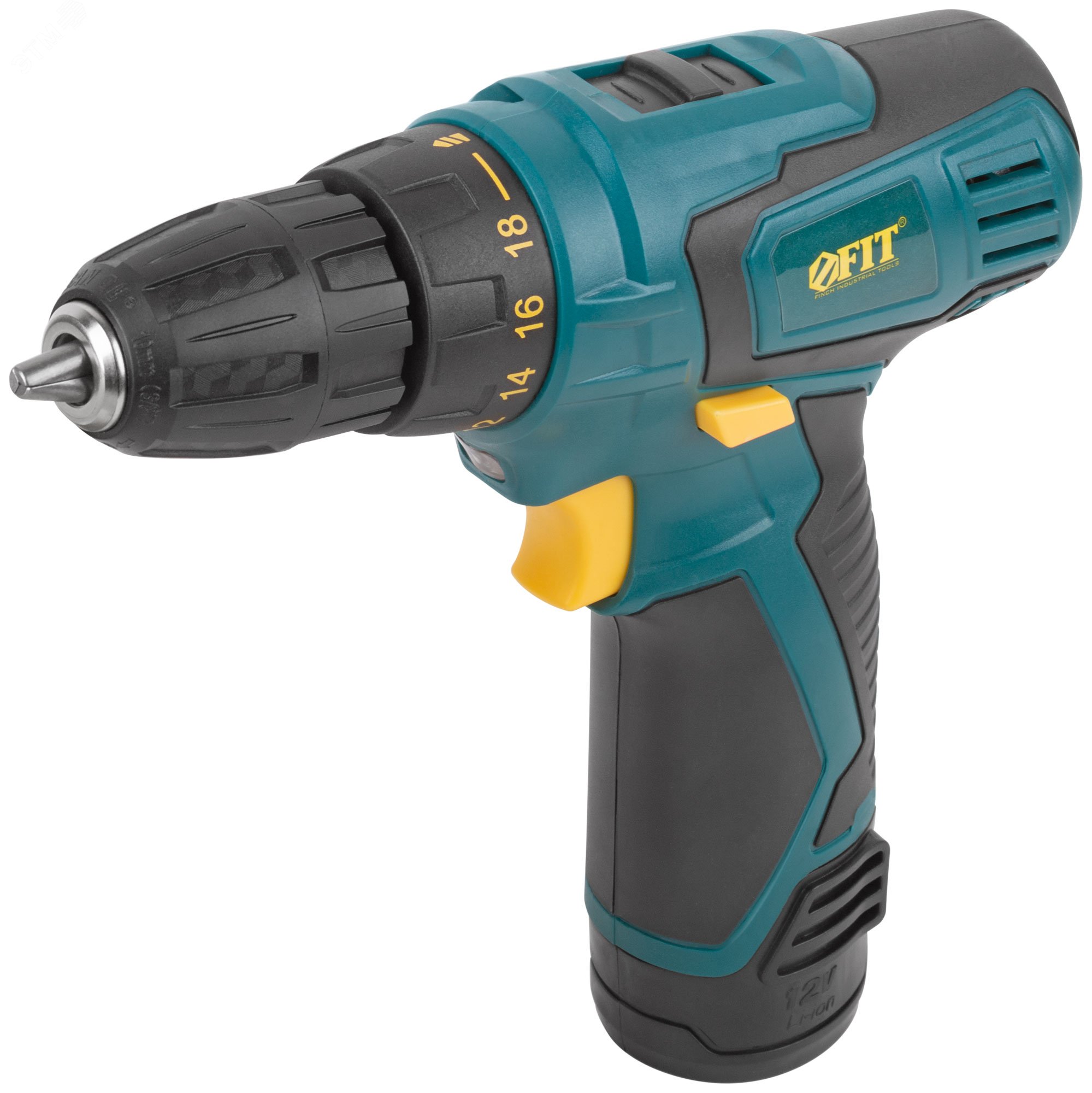Изображение товара Дрель-шуруповерт аккумуляторный FIT IT 12 В, 0-650 об/мин, 15 Нм, коробка