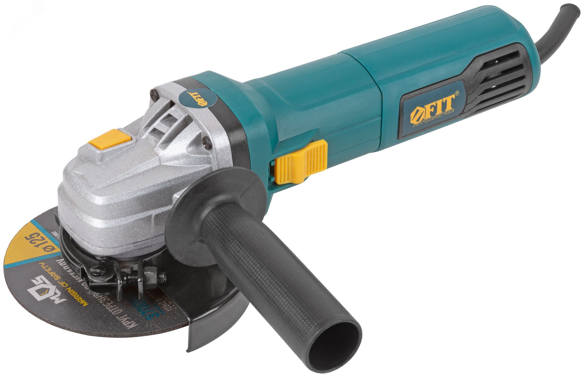 Изображение товара Угловая шлифмашина FIT IT 810 Вт диаметр диска 125 мм блокировка Изображение товара Угловая шлифмашина FIT IT 810 Вт диаметр диска 125 мм блокировка