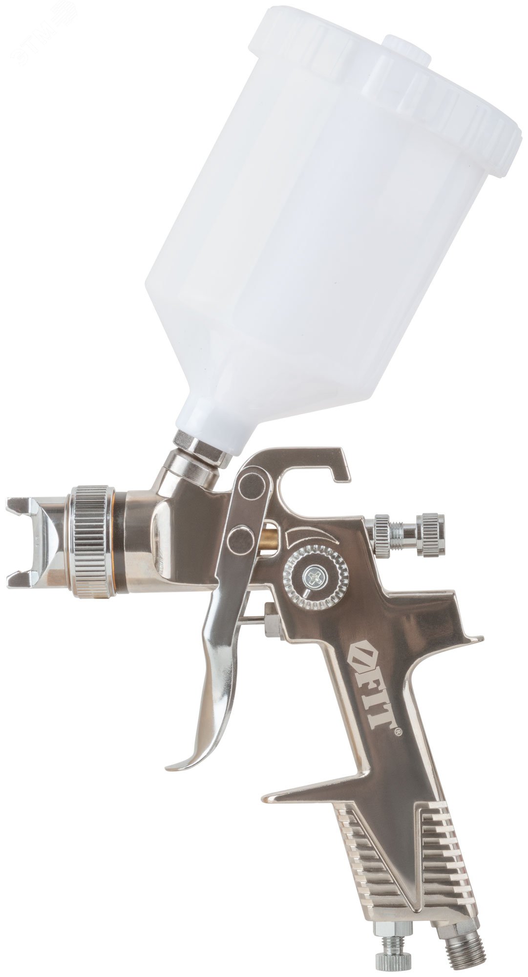 Изображение товара Краскопульт пневматический HVLP, пластиковый верхний бачок 600 мл, 1.5 мм (шт)