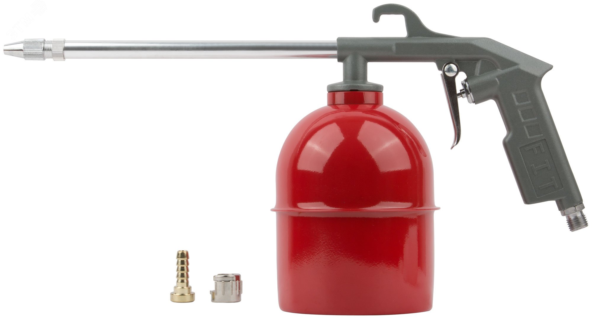 Изображение товара Пневматический пистолет моечный FIT DIY 4.5 мм с баком 1 л регулировка факела