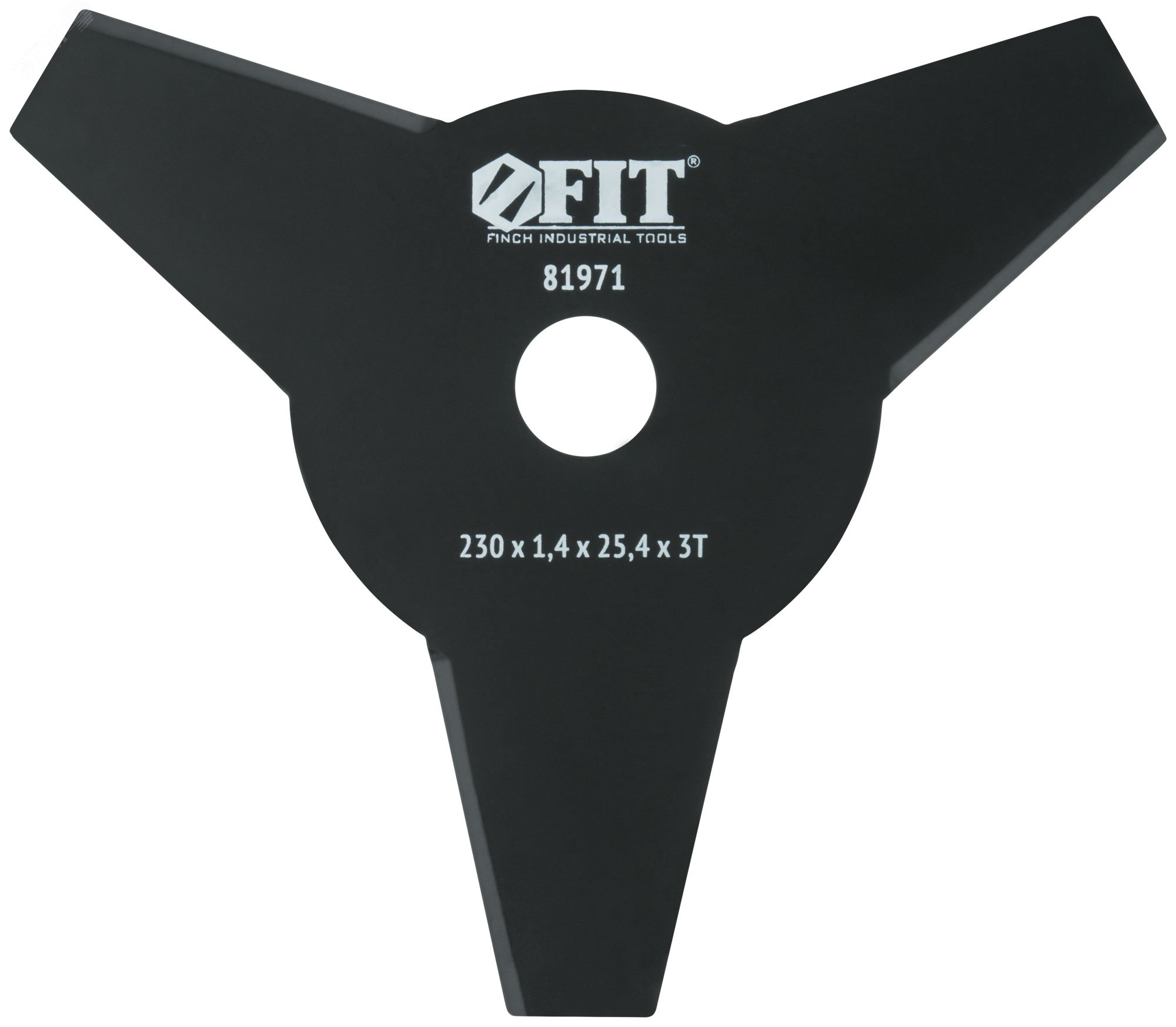 Изображение товара Нож для триммера 3 лопасти 2-х сторонние лезвия 230х25.4х3Т