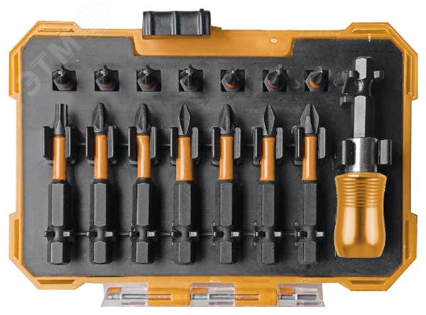 Изображение товара Набор торсионных бит Ударник 25/50 profi plus 15 предметов для ударного инструмента