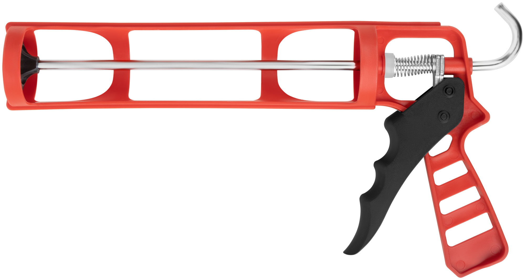 Пистолет для герметика 225 мм скелетный, полипропиленовый корпус усиленный фибергласом