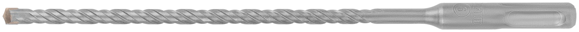 Бур по бетону SDS PLUS, Профи, W-образная вставка, двойная спираль, 6 х 210 мм