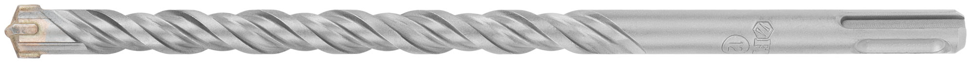 Бур по бетону SDS-PLUS, Профи, крестообразная вставка, двойная спираль, 12 х 210 мм