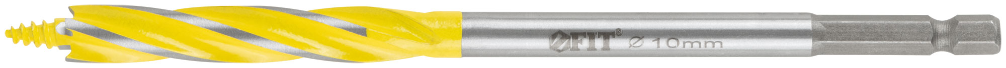 Сверло по дереву 4-х спиральное Х-тип Профи  10х165 мм