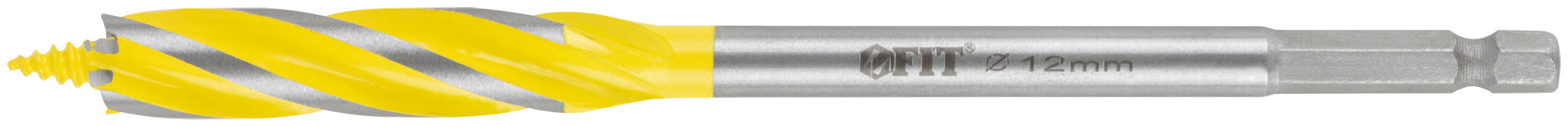 Сверло по дереву 4-х спиральное Х-тип Профи  12х165 мм