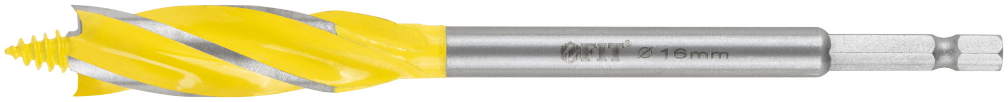Сверло по дереву 4-х спиральное Х-тип Профи  16х165 мм
