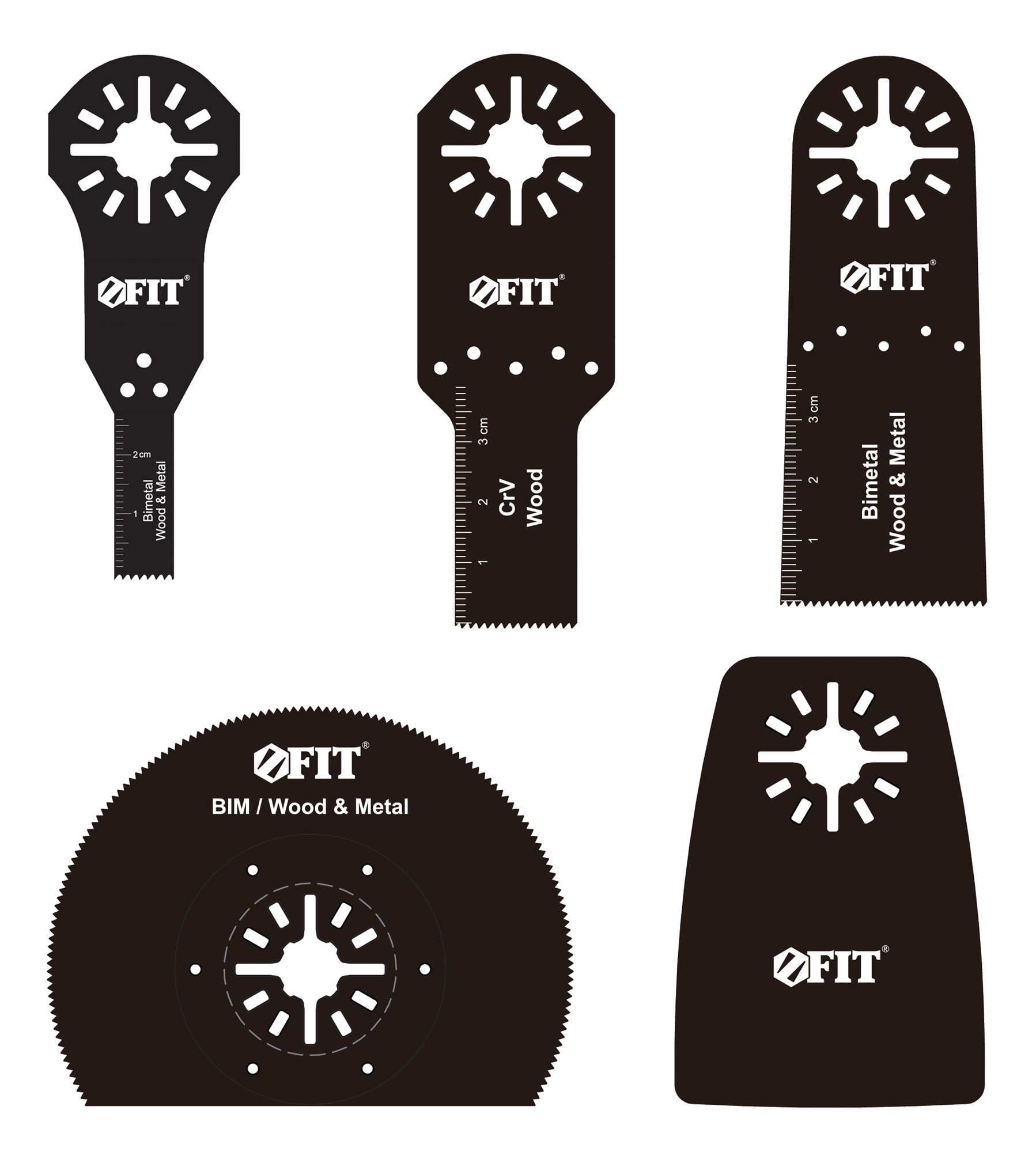 Набор насадок для МФИ, 5 шт., блистер