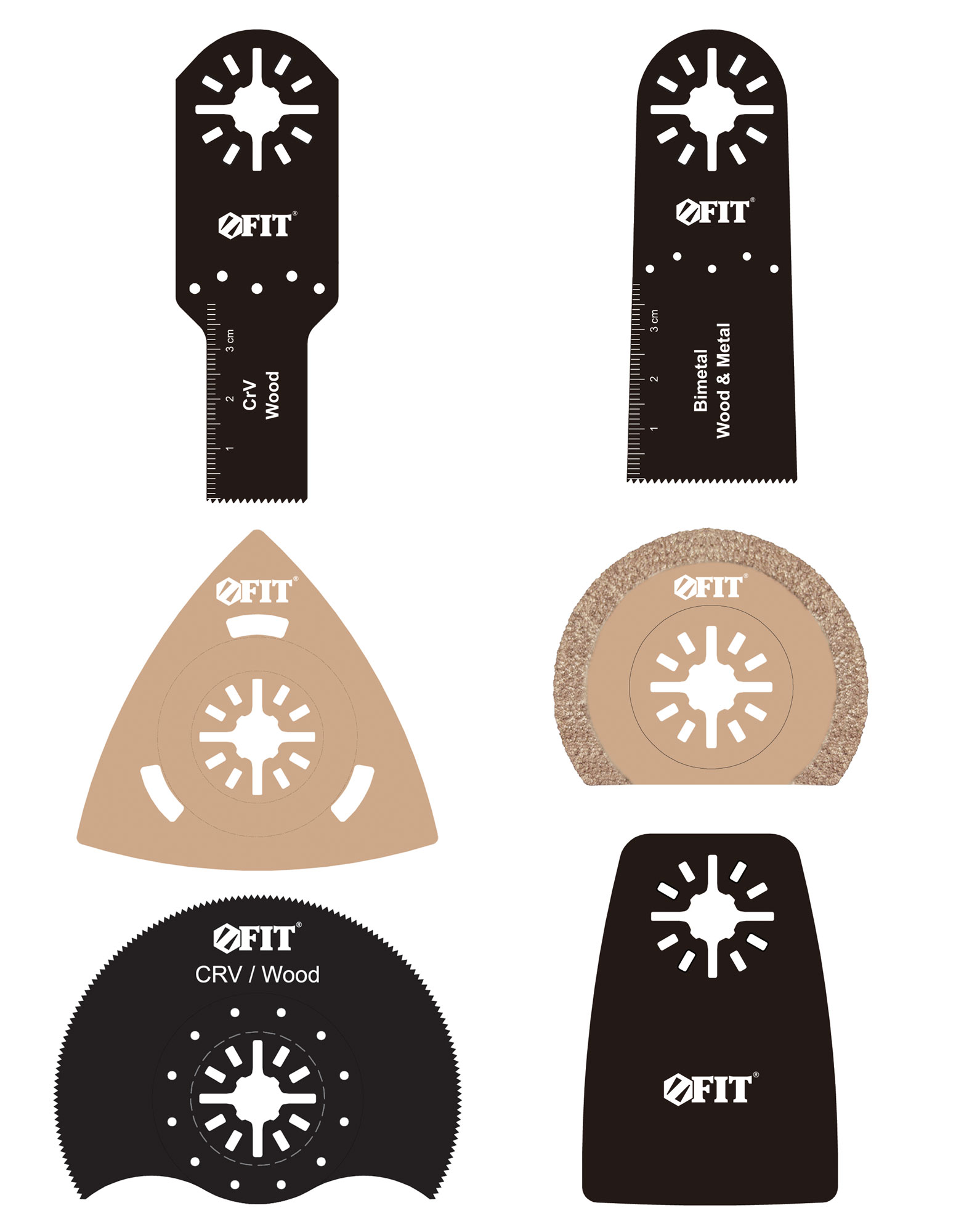 Набор насадок для МФИ, 6 шт., блистер