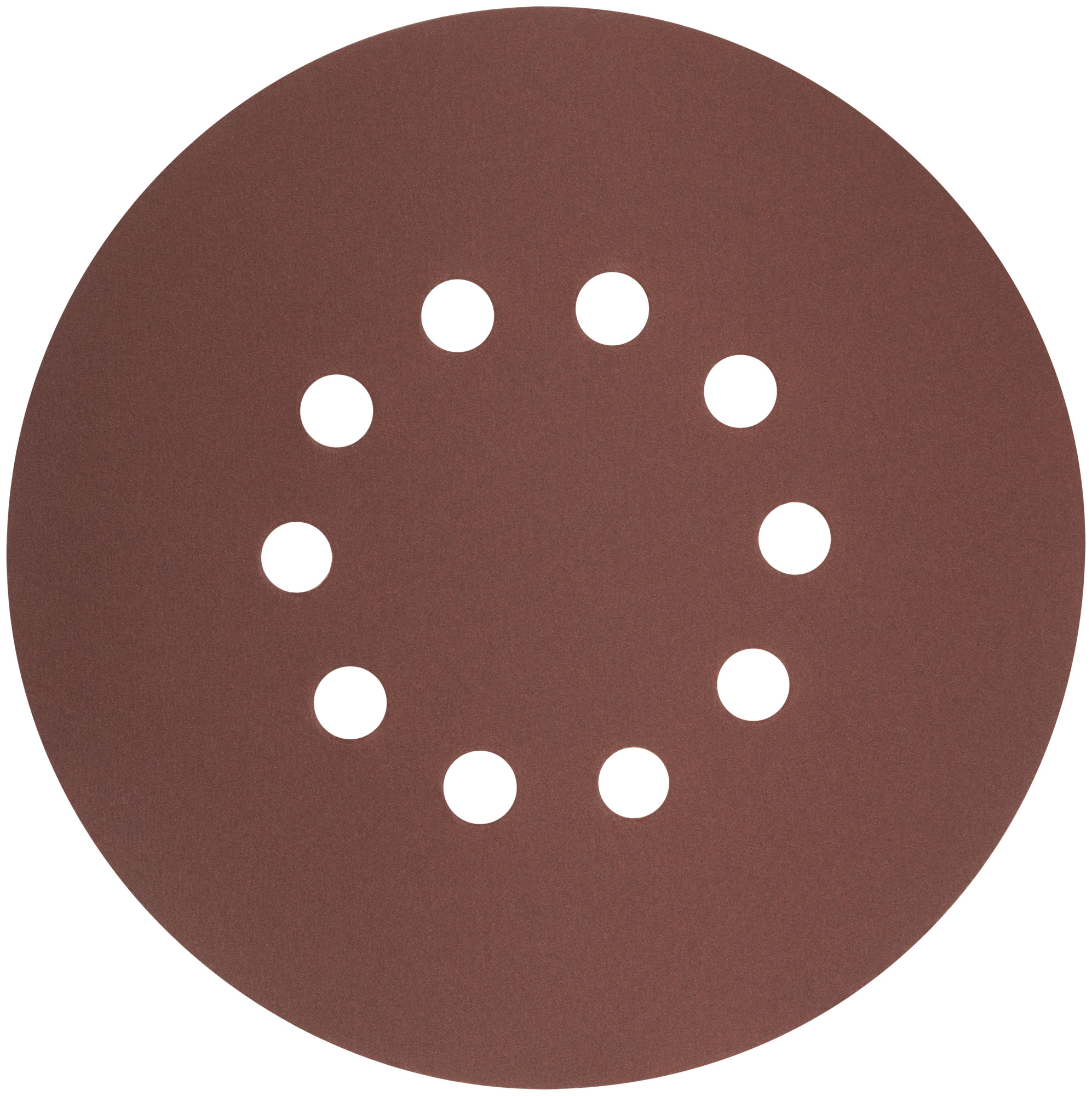 Круги шлифовальные с отверстиями (липучка), алюминий-оксидные, 225 мм, 5 шт.  Р 240