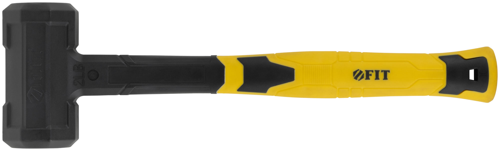 Кувалда безынерционная, фиберглассовая ручка с прорезиненным покрытием 53 мм, 1 кг