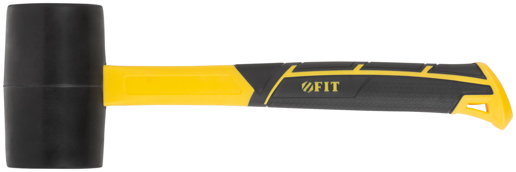 Киянка резиновая, фиберглассовая ручка 65 мм ( 680 гр )