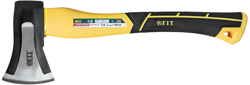 "Топор-колун ""ушастый"" кованый, фиберглассовая ручка 1000 гр."