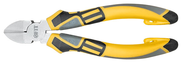 "Бокорезы ""Смарт"", трехцветные прорезиненные ручки, никелевое покрытие 180 мм"