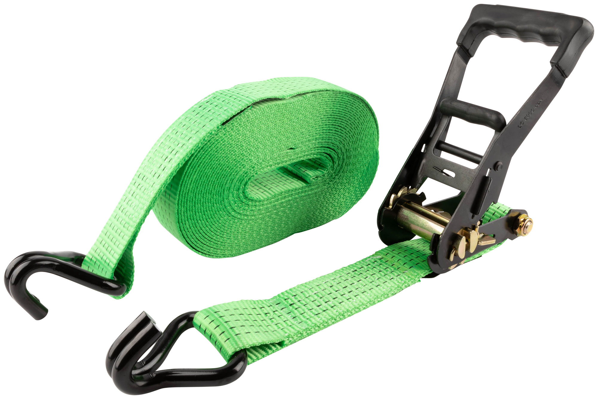 Ремень для крепления груза, храповый механизм 230 мм, полиэфирная лента 50 мм x 12 м, 5000 / 10000 кг