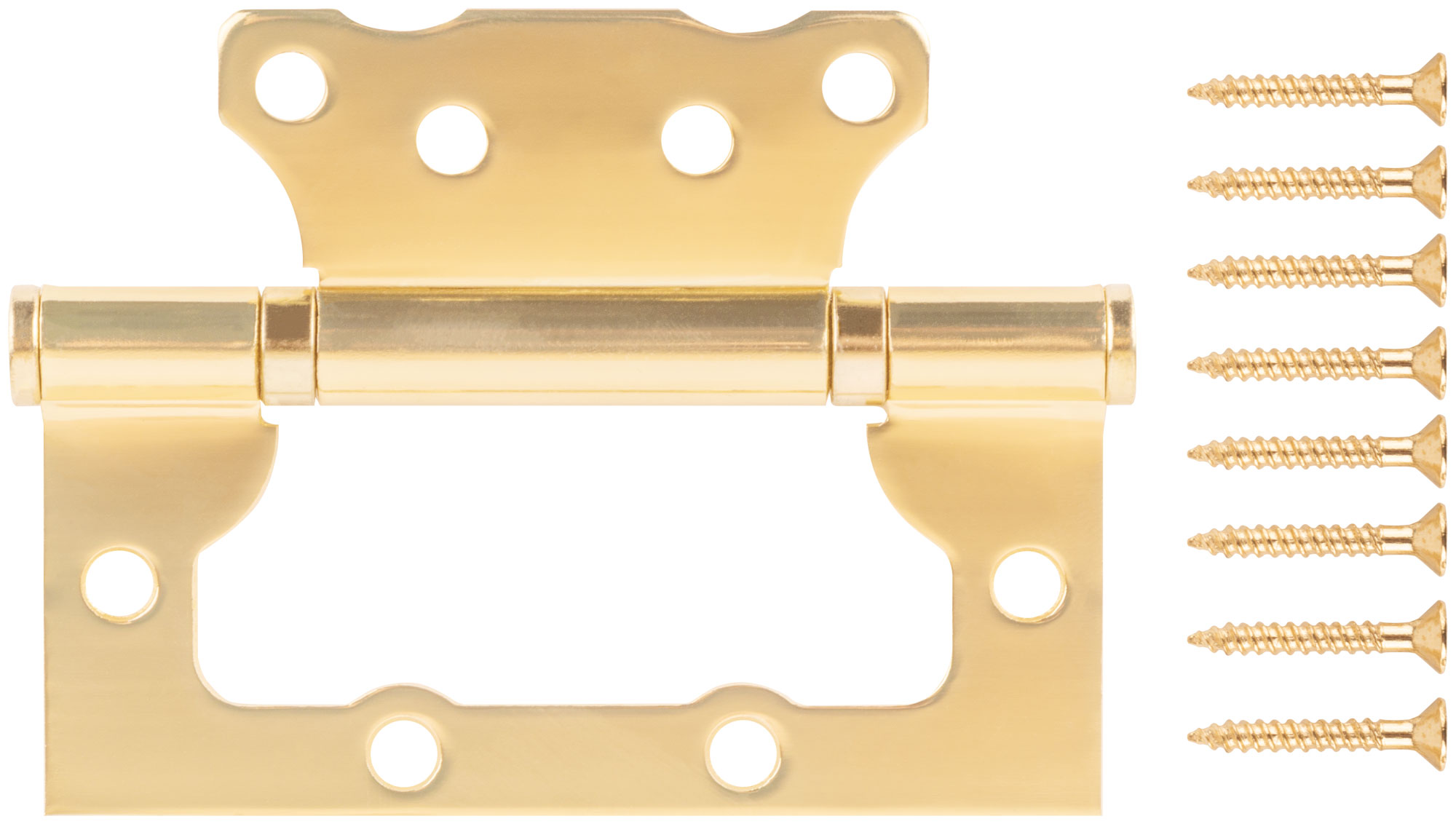 Петля дверная универсальная (без врезки) "Станда  рт" 100х75х2.5 мм латунь (2ВВ - ВР)