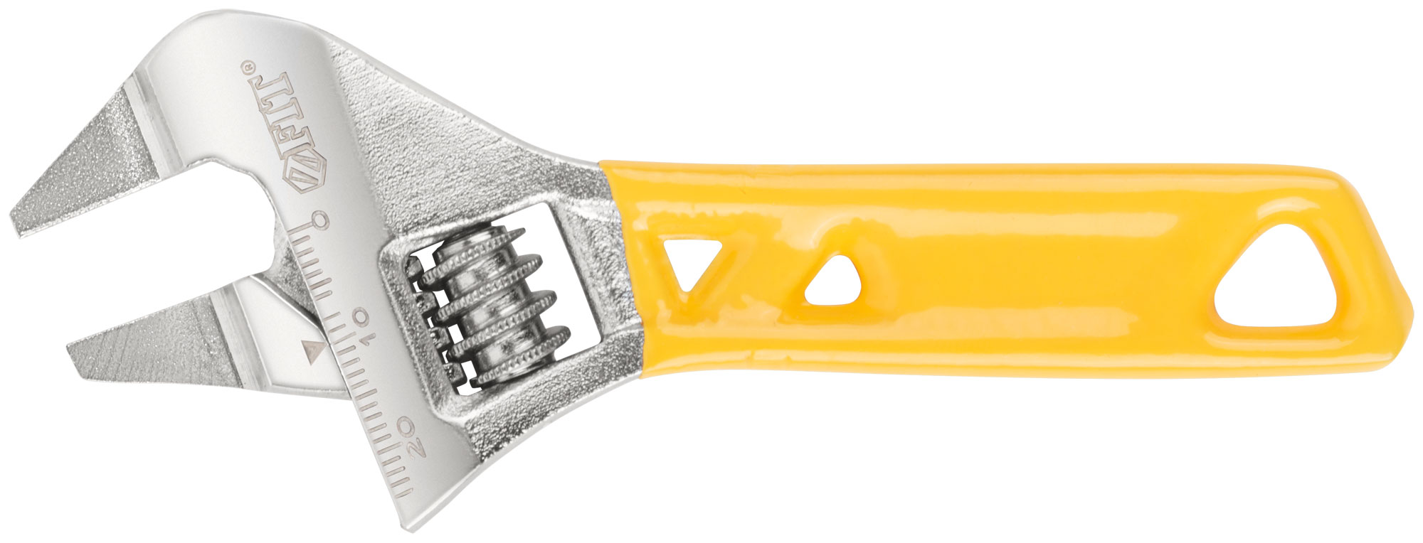 "Ключ разводной ""Ультра"", CrV, укороченный, обточен. узкие губки, шкала, экстра увелич.захват 120 мм ( 24 мм )"