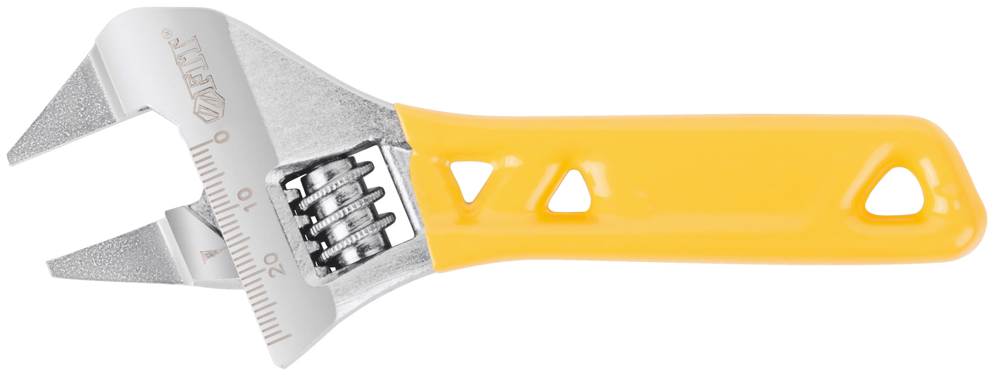 "Ключ разводной ""Ультра"", CrV, укороченный, обточен. узкие губки, шкала, экстра увелич.захват 140 мм ( 30 мм )"