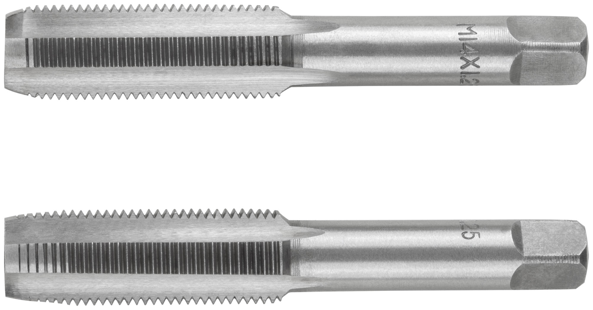 Метчики метрические, легированная сталь, набор 2 шт. М14х1,25 мм