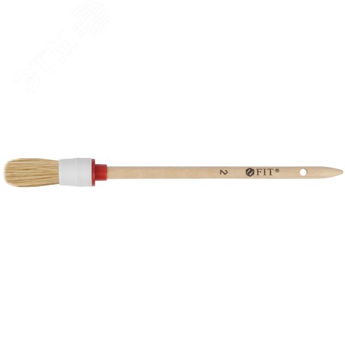 Изображение товара Кисть круглая, натуральная светлая щетина №2 (20 мм) (шт)