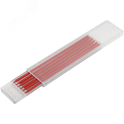 Грифели сменные для карандаша строительного, красные, 6 шт. - фото 2