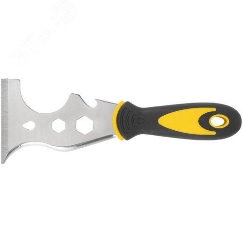 Шпатель многофункциональный Профи, толщ.лезв.1,8 мм, двухкомп. ручка, усил.сталь, 75 мм - фото 1