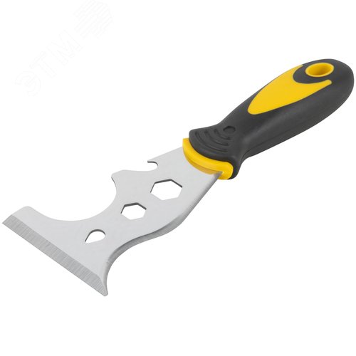 Шпатель многофункциональный Профи, толщ.лезв.1,8 мм, двухкомп. ручка, усил.сталь, 75 мм - фото 2