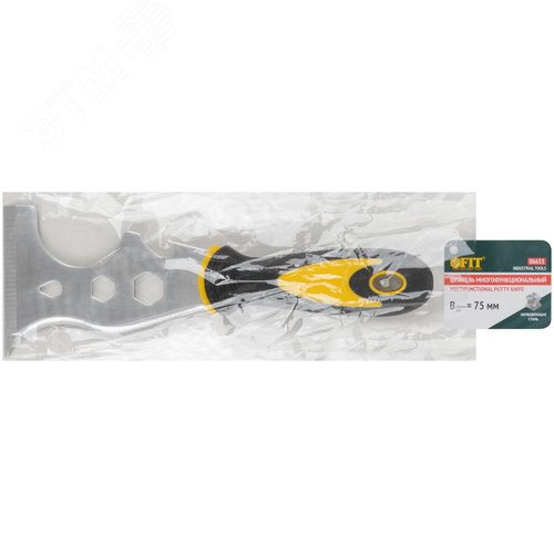 Шпатель многофункциональный Профи, толщ.лезв.1,8 мм, двухкомп. ручка, усил.сталь, 75 мм - фото 3