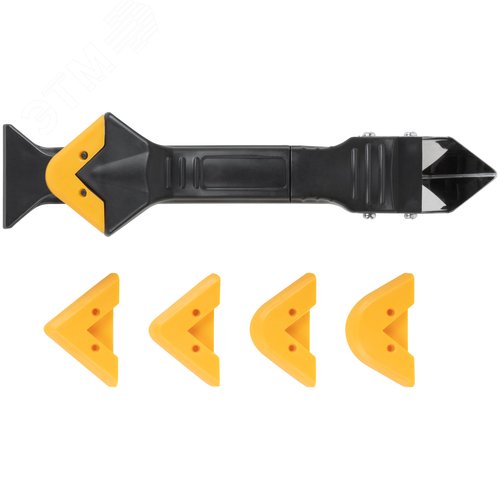 Шпатель-скребок многофункциональный, 5 сменных насадок - фото 1