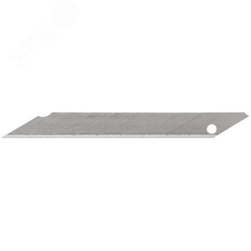 Изображение товара Лезвия для ножа технического 9 мм, 9 сегментов, угол 30 градусов, сталь SK5 (10 шт.) (упак)