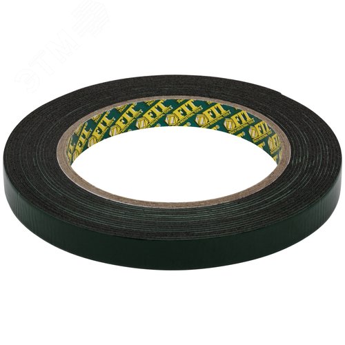 Изображение товара Лента клеящая, двухсторонняя монтажная,на вспененной основе, с полимерной подложкой 12 мм х 5 м (шт)