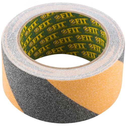 Изображение товара Лента клейкая противоскользящая черно-желтая 50 мм х 5 м (шт)