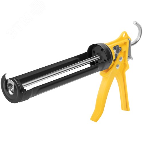 Пистолет для герметика 225 мм полукорпусной усиленный, полиамидная ручка, Профи - фото 2