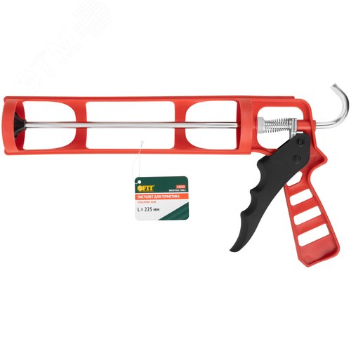 Пистолет для герметика 225 мм скелетный, полипропиленовый корпус усиленный фибергласом - фото 3