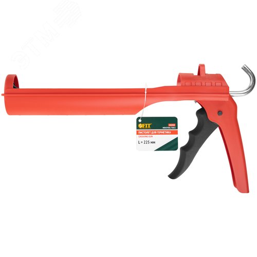 Пистолет для герметика 225 мм полукорпусной, полипропиленовый корпус усиленный фибергласом - фото 3