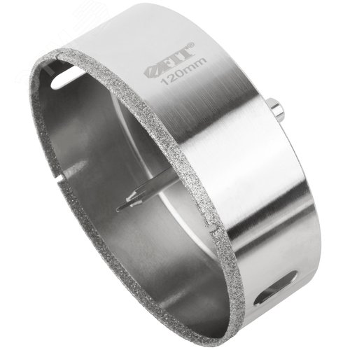 Коронка кольцевая по керамограниту, камню и кафелю алмазная с центровочным сверлом 120х70 мм - фото 2