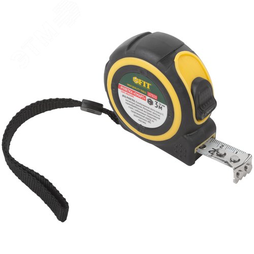 Изображение товара "Рулетка ""Смарт"", калибр.лента, нейлон.покр., магн.крючок, прорезиненный корпус 3 м х 16 мм" (шт)