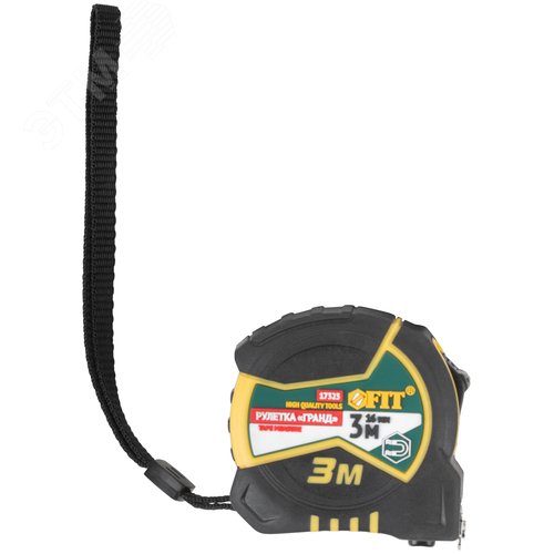 "Рулетка ""Гранд"", калибр.лента, нейлон.покр., магн.крючок, двойной стопор, прорезин.корпус  3 м х 16 мм" - фото 2