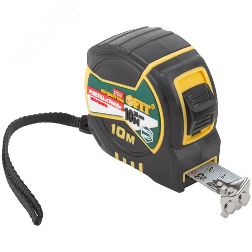 Изображение товара "Рулетка ""Гранд"", калибр.лента, нейлон.покр., магн.крючок, двойной стопор, прорезин.корпус 10 м х 25 мм" (шт)