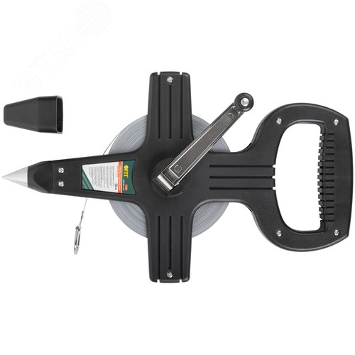 Изображение товара Рулетка землемерная, стальная лента, черный открытый пластиковый корпус 50 м (шт)