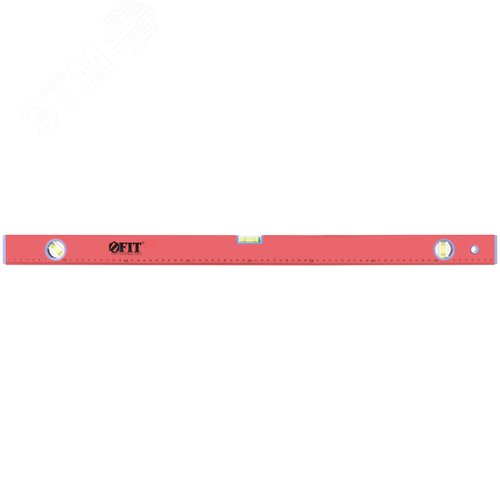 Изображение товара Уровень ''Стандарт'', 3 глазка, красный корпус, фрезерованная рабочая грань, шкала 800 мм (шт)