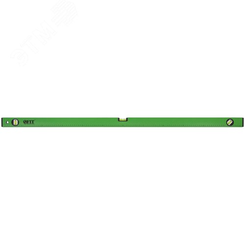 Изображение товара Уровень ''Техно'', 3 глазка, зеленый корпус, фрезерованная рабочая грань, шкала 1200 мм (шт)