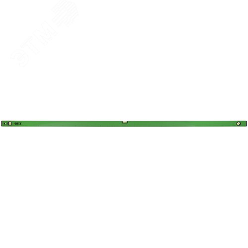 Изображение товара Уровень ''Техно'', 3 глазка, зеленый корпус, фрезерованная рабочая грань, шкала 2000 мм (шт)