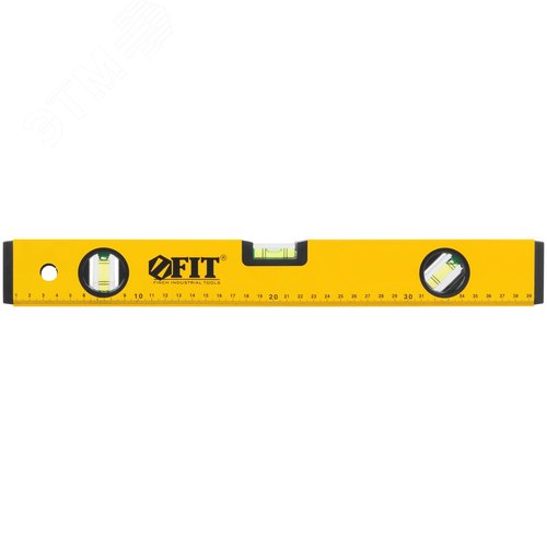 Изображение товара Уровень ''Стайл'', 3 глазка, желтый усиленный корпус, фрезерованная рабочая грань, шкала, Профи 400 мм (шт)