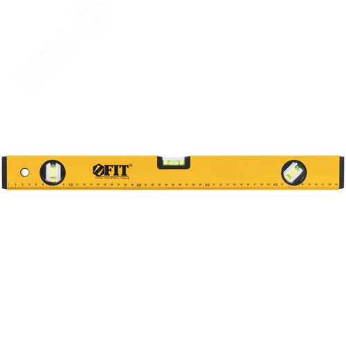 Изображение товара Уровень ''Стайл'', 3 глазка, желтый усиленный корпус, фрезерованная рабочая грань, шкала, Профи 500 мм (шт)