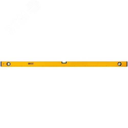 Изображение товара Уровень ''Стайл'', 3 глазка, желтый усиленный корпус, фрезерованная рабочая грань, шкала, Профи 1200 мм (шт)