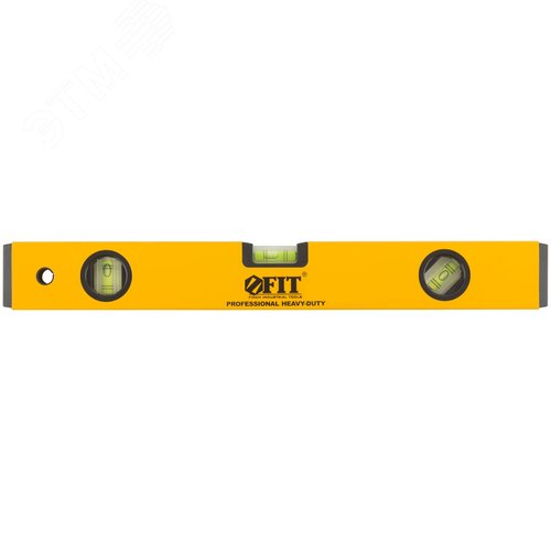 Изображение товара Уровень ''Магнит'', 2 глазка + 1 поворотный, желтый усиленный корпус, магниты, шкала, Профи 400 мм (шт)