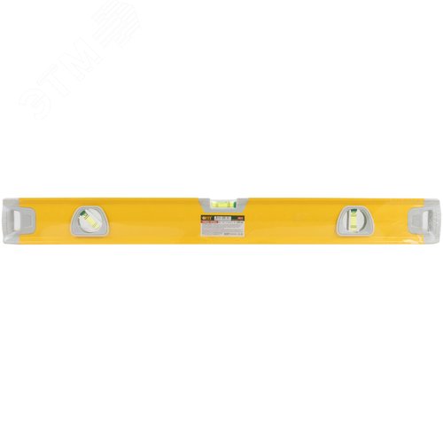 Уровень ``Эталон``, 0,5 мм/м, 3 глазка, зеркало, усил. корпус, фрезер. раб. грани, магниты, ручки, Профи  600 мм - фото 3