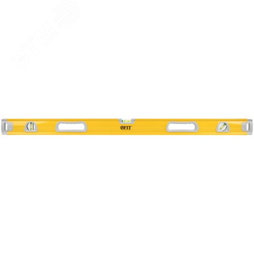 Уровень ``Эталон``, 0,5 мм/м, 3 глазка, зеркало, усил. корпус, фрезер. раб. грани, магниты, ручки, Профи 1000 мм - фото 1